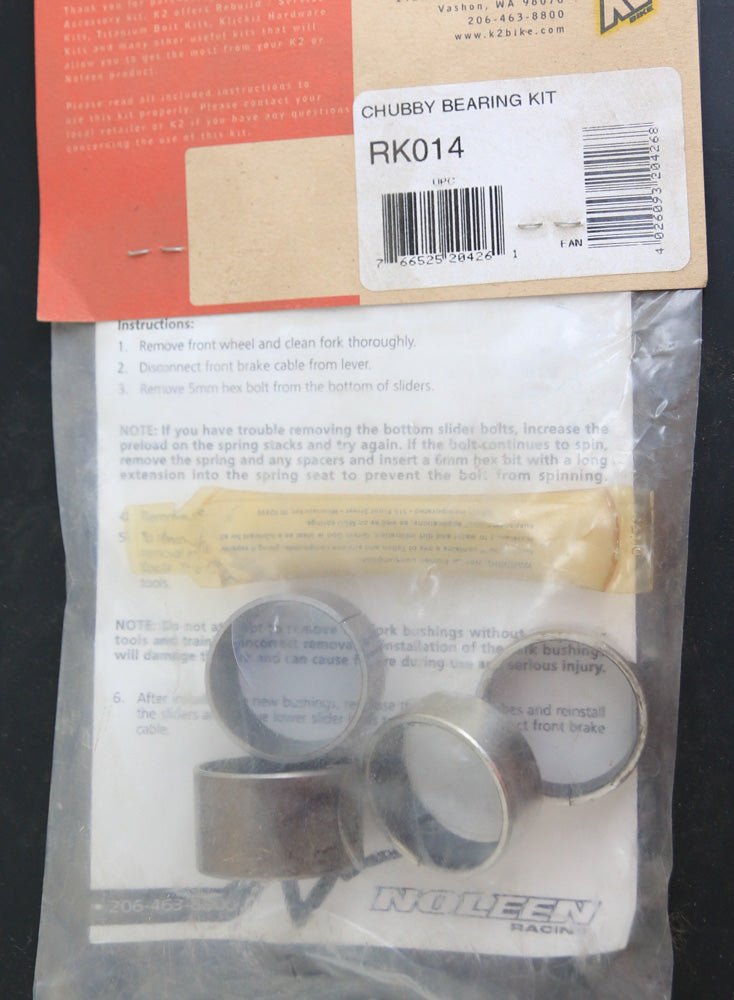 K2 NOLEEN Pro-Flex RK014 Chubby Bearing Rebuild Kit NEW - Random Bike Parts