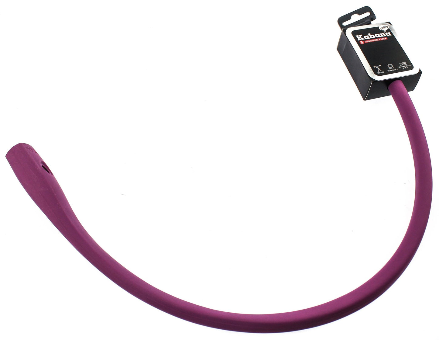 Knog Kabana Cable Bike Lock 740mm Grape Purple Silicone Steel Cable New - Random Bike Parts