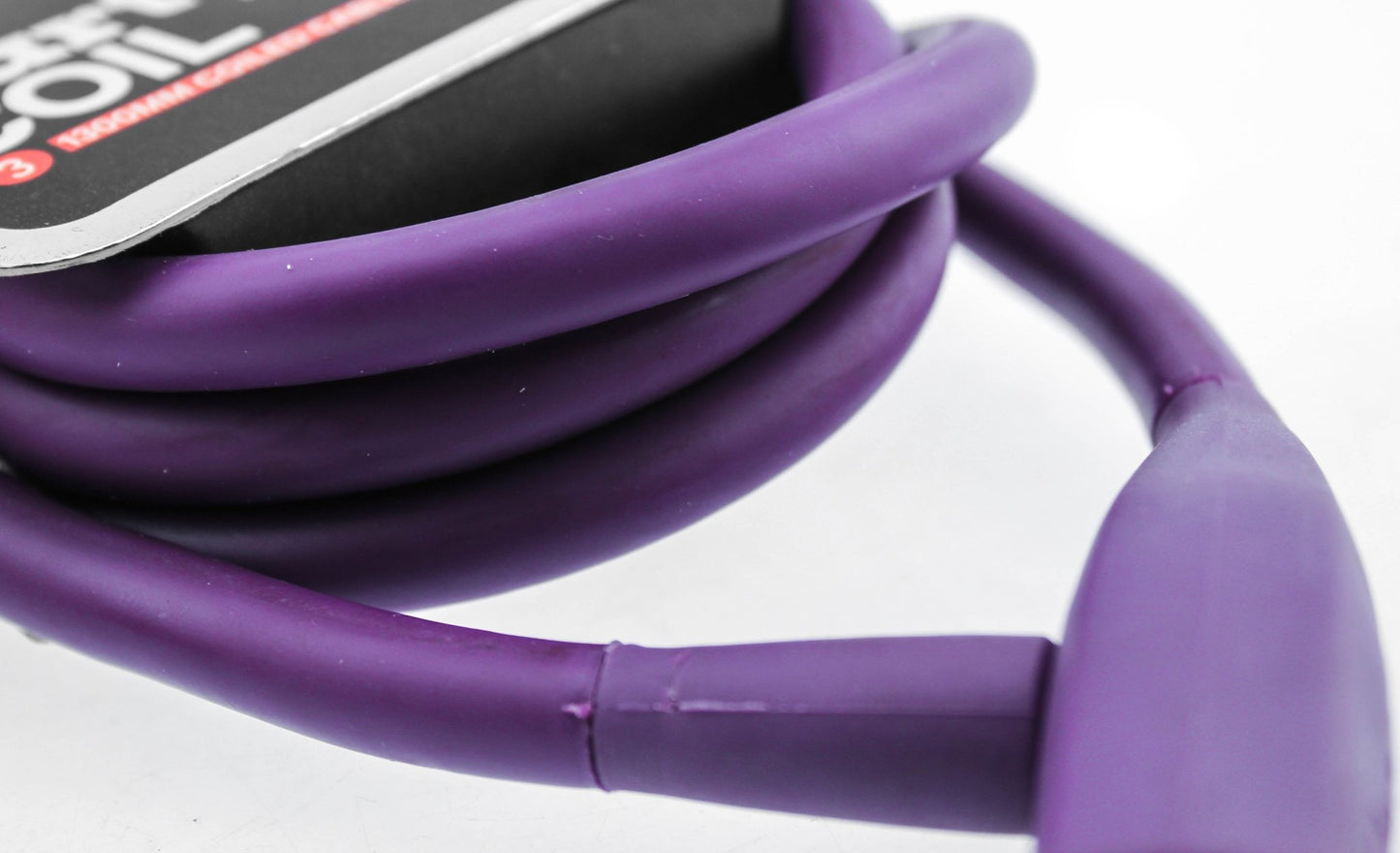 Knog Party Coil 1300mm Coiled Cable Bike Lock Braided Steel Grape Purple NEW - Random Bike Parts