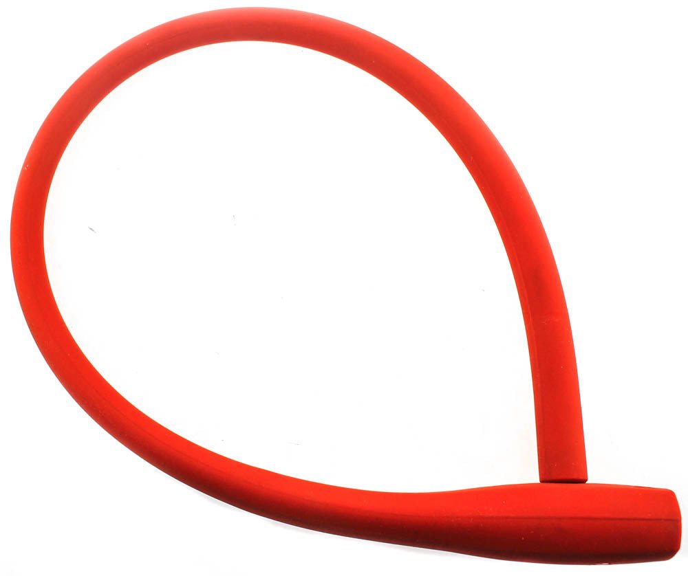 Knog Kransky 880mm Cable Bike Lock With Bracket Red Keyed Silicone Steel New - Random Bike Parts