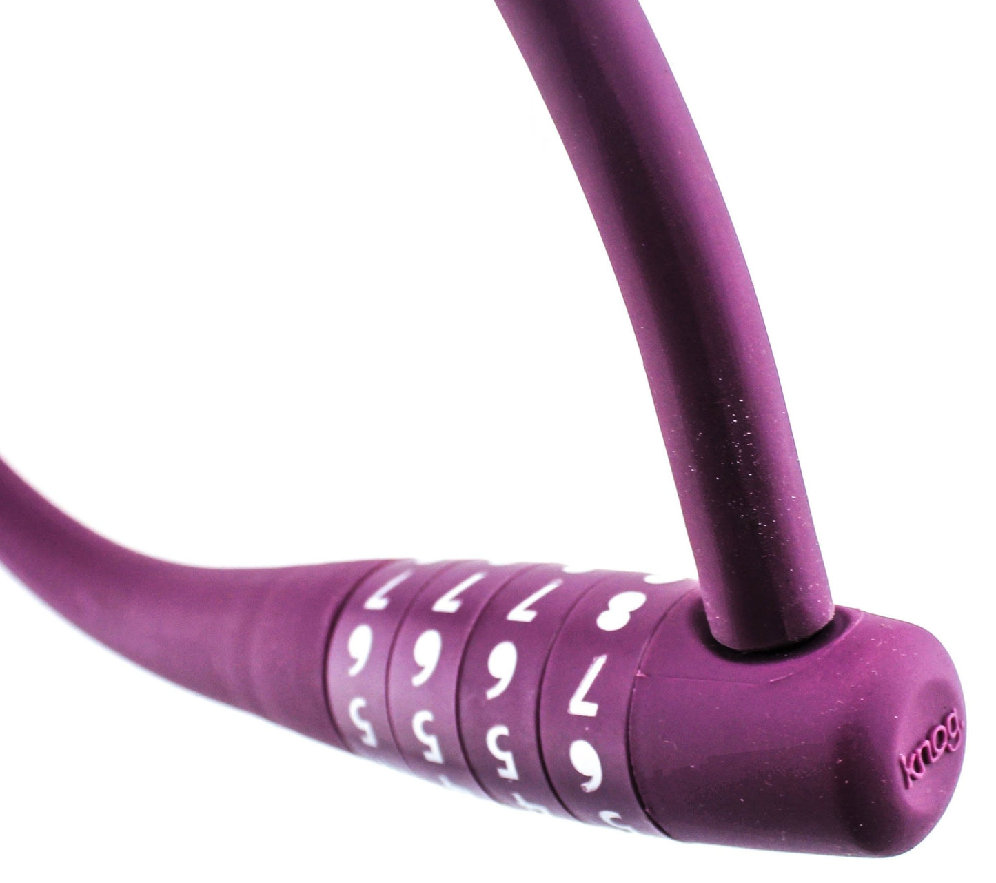 Knog Party Combo 620mm Combination Bike Lock Braided Steel Grape Purple New - Random Bike Parts
