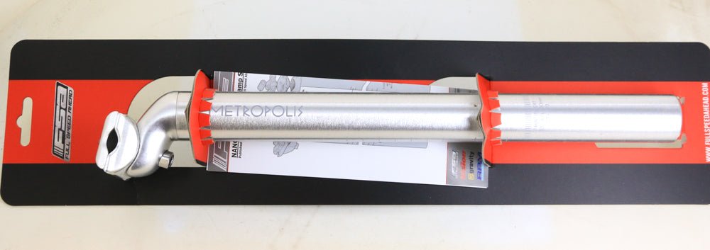 FSA METROPOLIS Brushed Silver Aluminum 31.6mm x 350mm Bike Seatpost NEW - Random Bike Parts