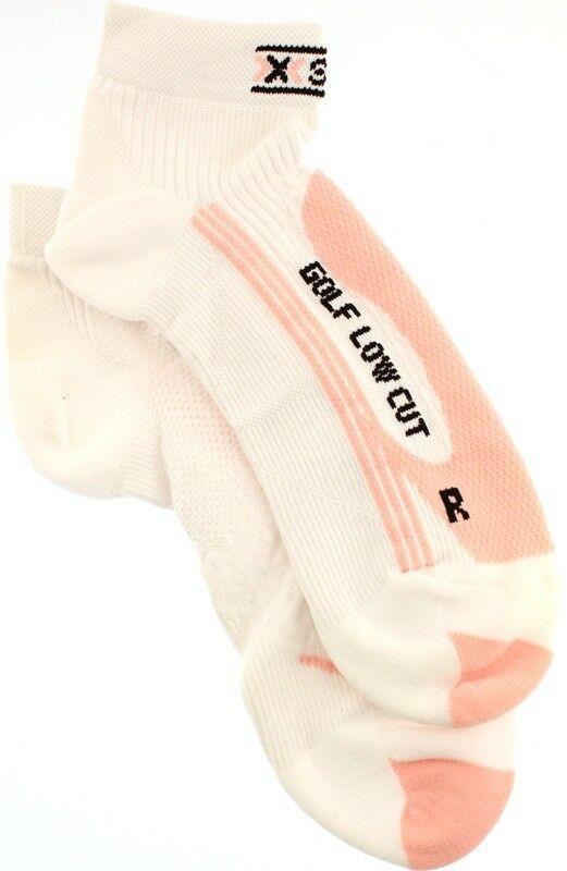 X-SOCKS GOLF Low Cut Women's MSRP $32 US 7.5 - 9 EU 39 - 40 Pair White Pink NEW