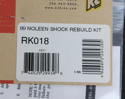 K2 99 NOLEEN Pro-Flex RK018 Shock Seal Rebuild Kit NEW - Random Bike Parts