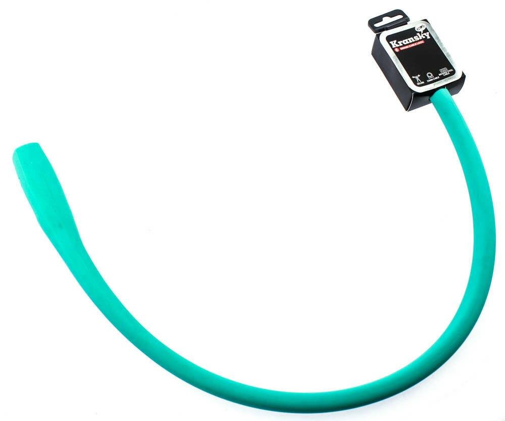 Knog Kransky 880mm Cable Bike Lock With Bracket Turquoise Silicone Steel New - Random Bike Parts