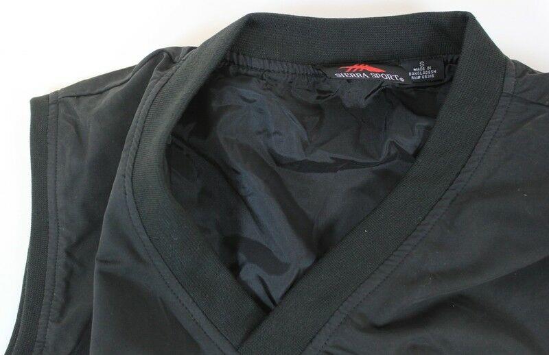 SIERRA SPORT WHIRLWIND Wind Vest Small S Black Pullover Water Resistant V NEW