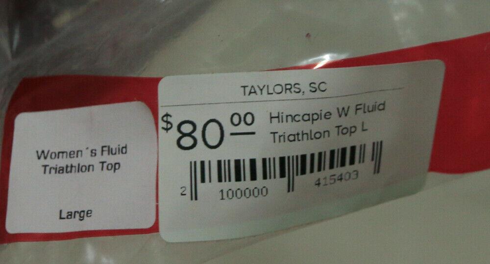 Hincapie Fluid Women's Size Large Triathlon Specific Road Bike Jersey Top NEW - Random Bike Parts