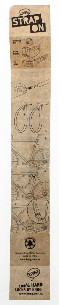 KNOG STRAP ON QR Bike Lock Mount Bracket For KABANA / KRANSKY Universal NEW - Random Bike Parts