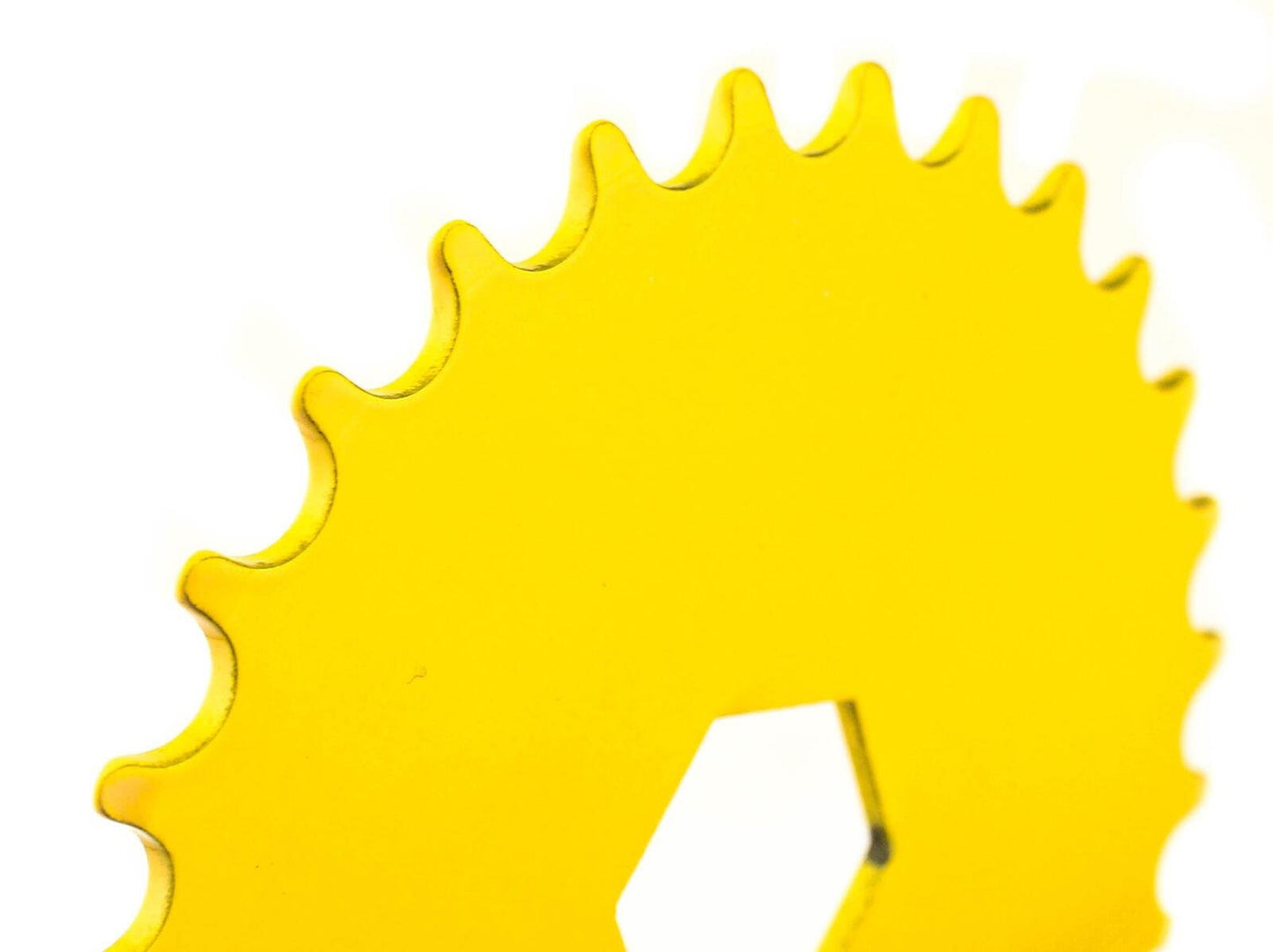 Hex Mount Bike Chainring 28T 1/8" 176g Yellow Steel Kid's Youth BMX New - Random Bike Parts