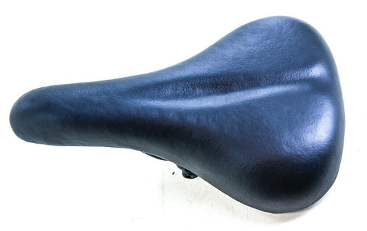 Padded Black Replacement Bicycle Seat Saddle + Clamp 11.5" x 7.25" NEW