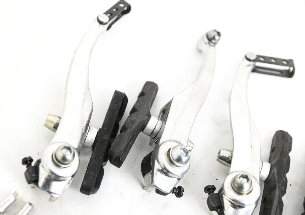 V-Brake Linear Pull Brakeset + Brake Levers Silver Bike NEW