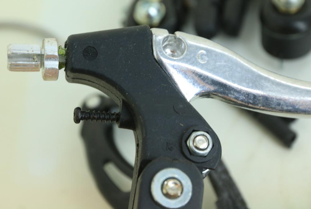 Power V Brake Linear Pull Brakeset + Levers Black MTB Hybrid Bike F + R NEW