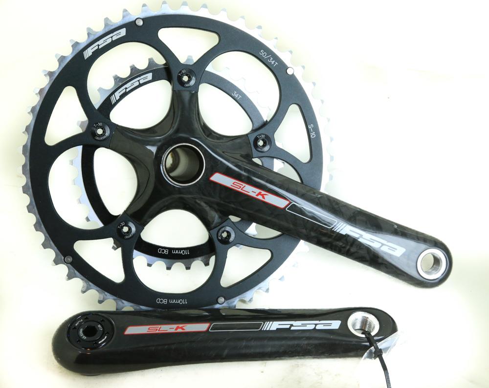 FSA SL-K MegaExo 50/34T 175mm S10 Carbon Road Bike Crankset NEW NOS