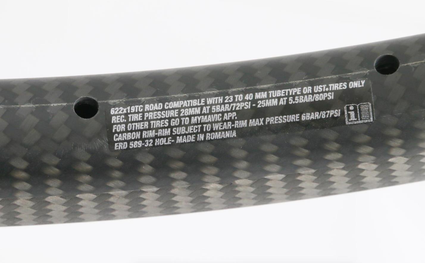 2 Mavic 700c CXP Pro 25 20 Hole Carbon Road CX Bike Rims UST Tubeless Disc NEW - Random Bike Parts