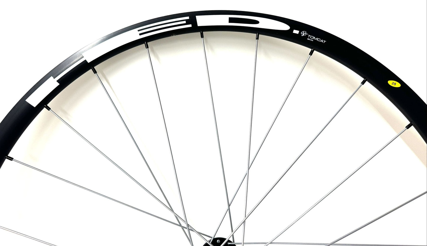 HED TOMCAT 622 x 21c 700c Disc 24 h Front Road Bike Alloy Wheel QR Black New - Random Bike Parts