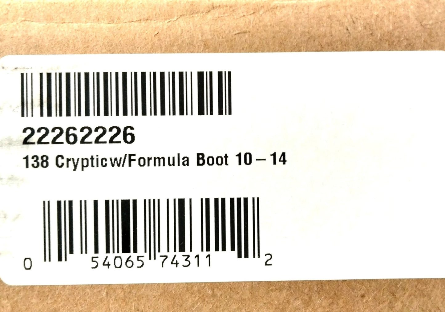 Hyperlite Cryptic138cm Wakeboard w/Formula Boot 10-14 - 22262226 MSRP $690 NEW - Random Bike Parts