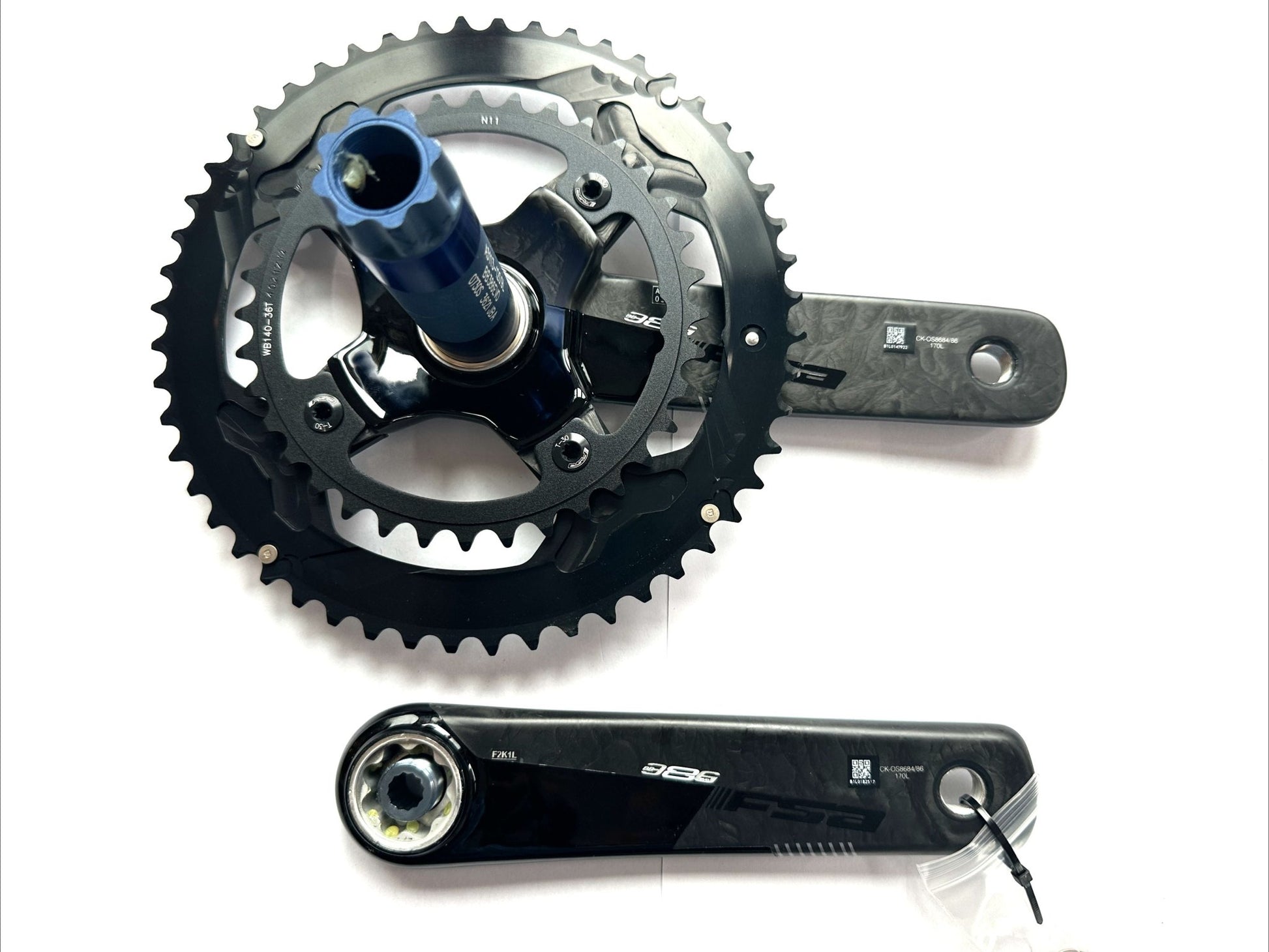 FSA SL-K 386 Carbon Crankset 11, Spindle: 30mm, BCD: 110, 36/52, 30mm, 170mm NEW - Random Bike Parts