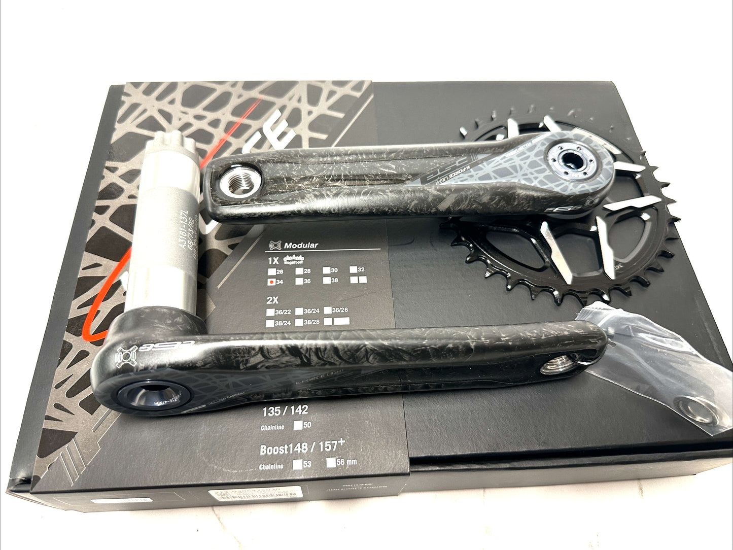 FSA K-Force Light Modular 1X 34 tooth BB392EVO 11spd Carbon Crankset 175mm NEW