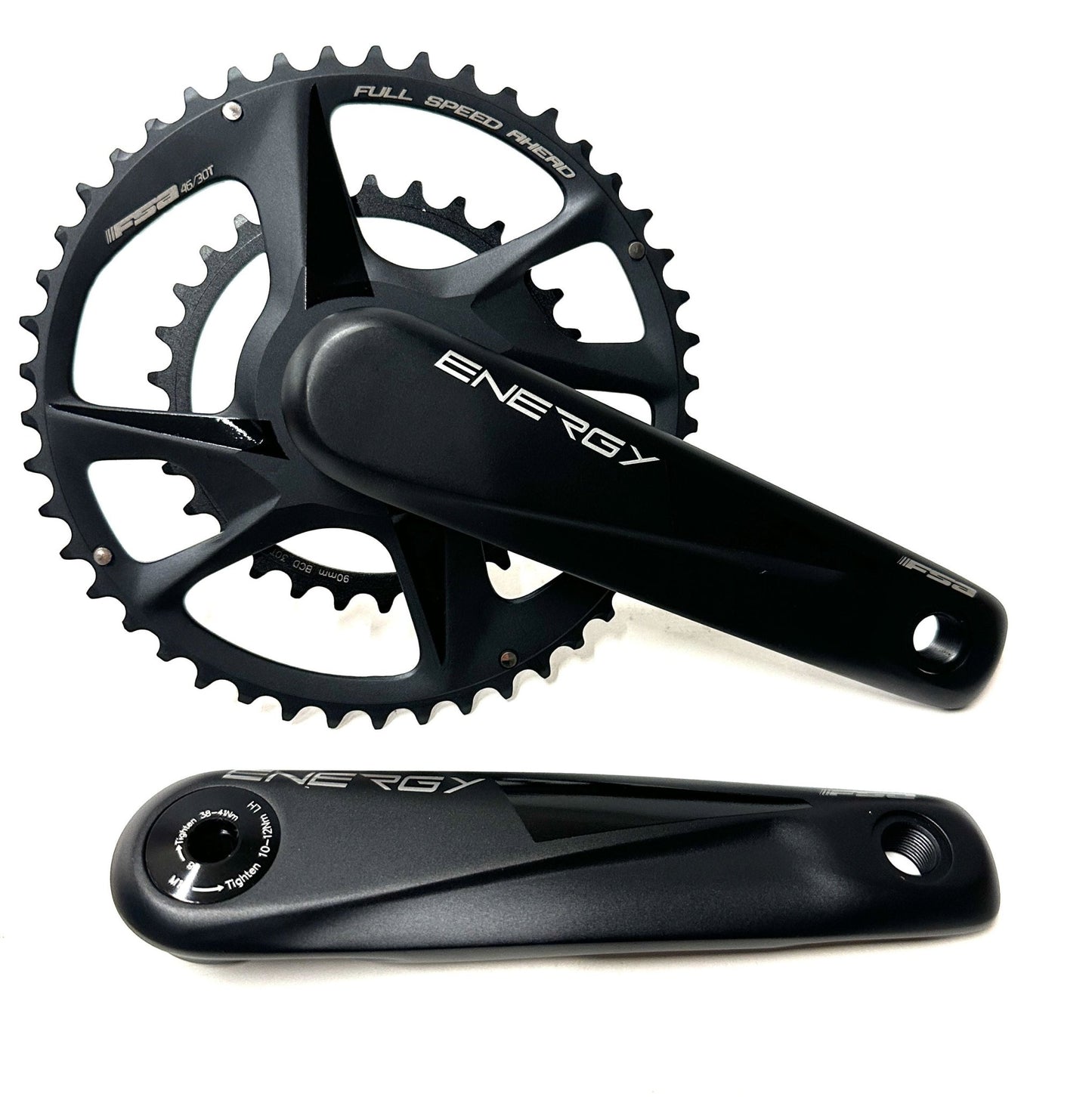 FSA Energy Modular Road Gravel Crankset 170mm 9/10/11/12-Speed, 46/30t, New - Random Bike Parts