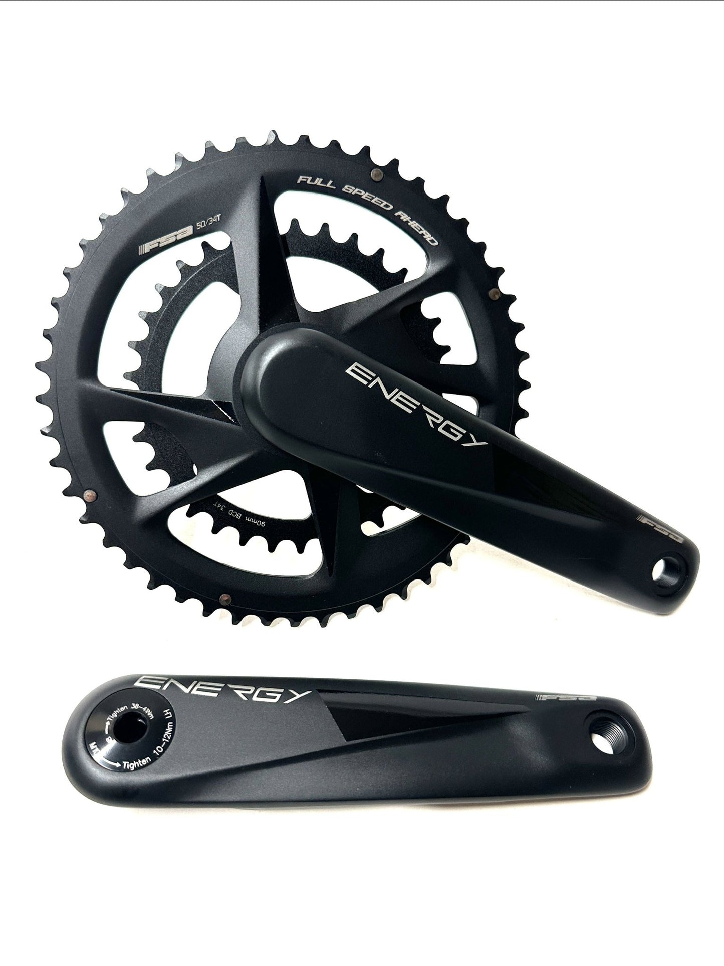 FSA Energy Modular BB386EVO Road Gravel Crankset 175mm 9/10/11/12 50/34t New - Random Bike Parts