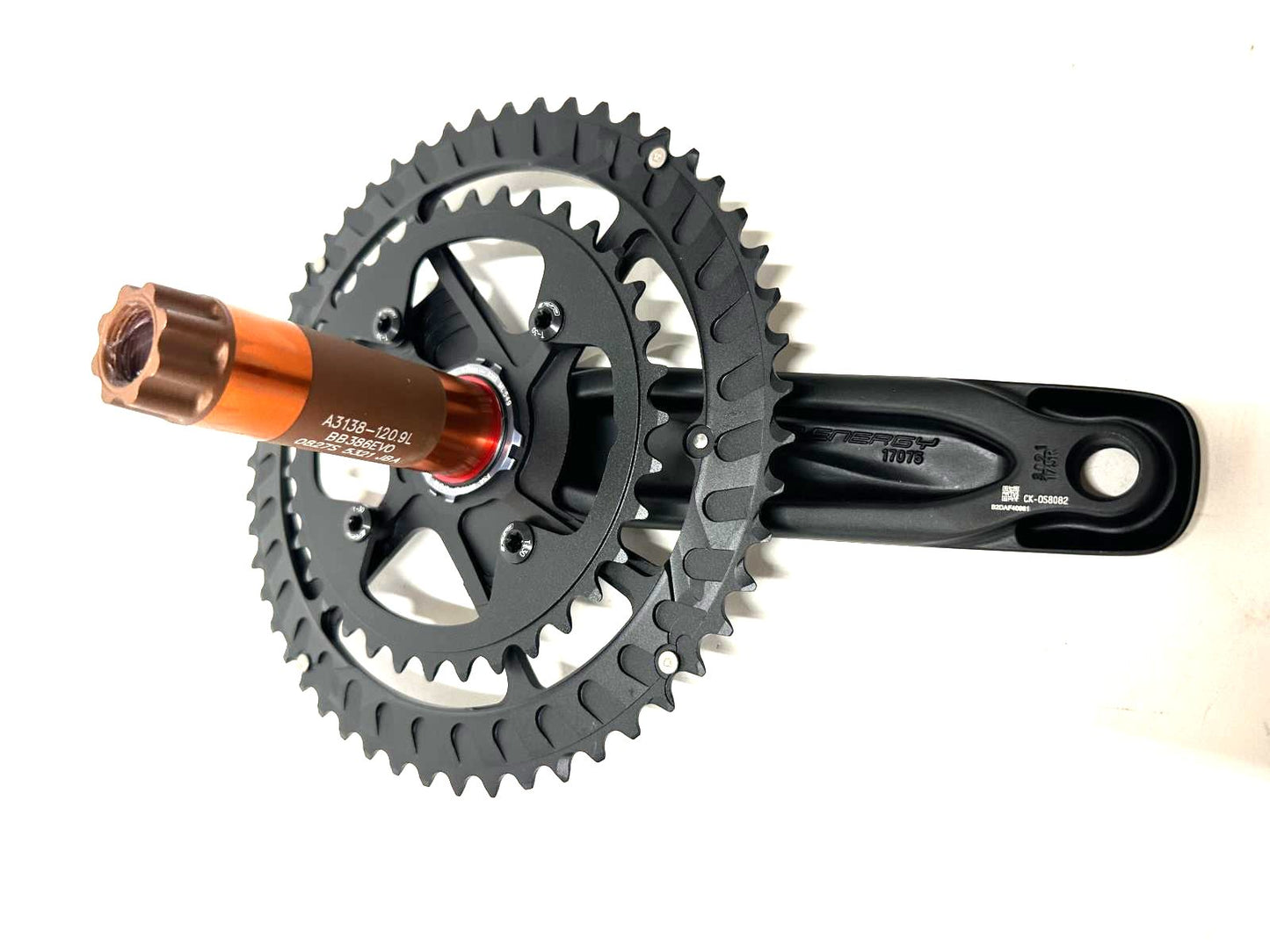 FSA Energy Modular BB386EVO Road Gravel Crankset 175mm 9/10/11/12 52/36t New - Random Bike Parts