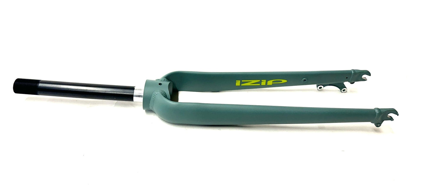 IZIP 1 1/8" 26" Threaded Alloy Bike Fork 100mm QR Disc Axle to Crown 433mm G NEW - Random Bike Parts