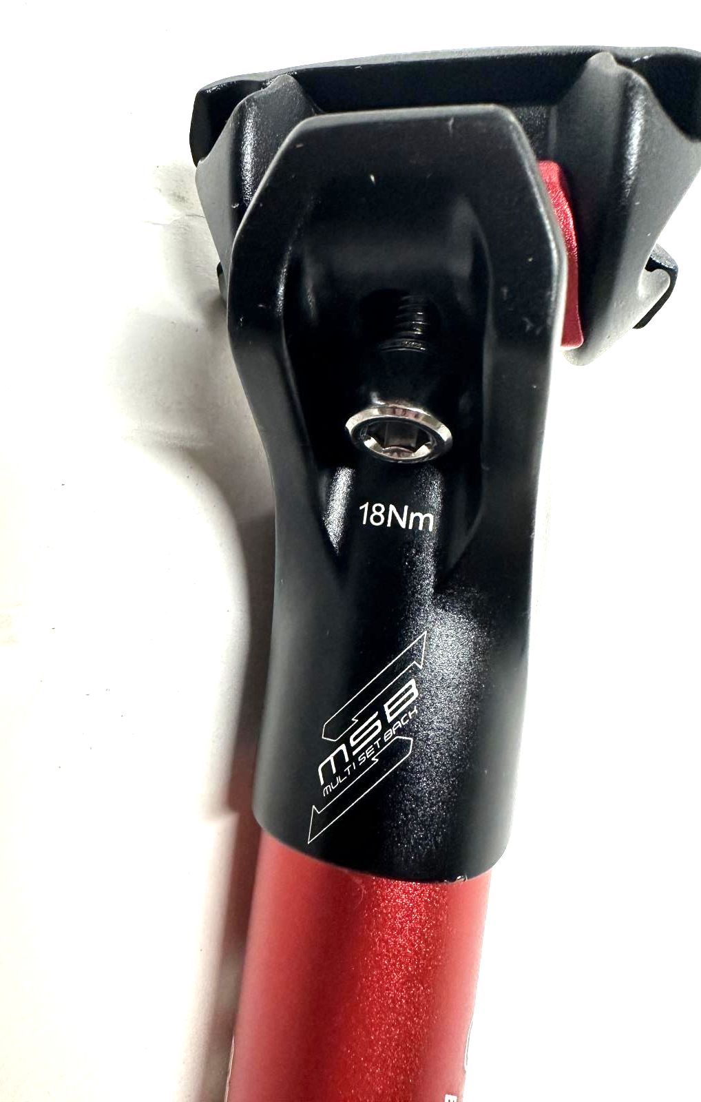 FUNN BlockPass Adjustable SetBack MTB Road Bike Seatpost 30.9mm X 400mm Red NEW