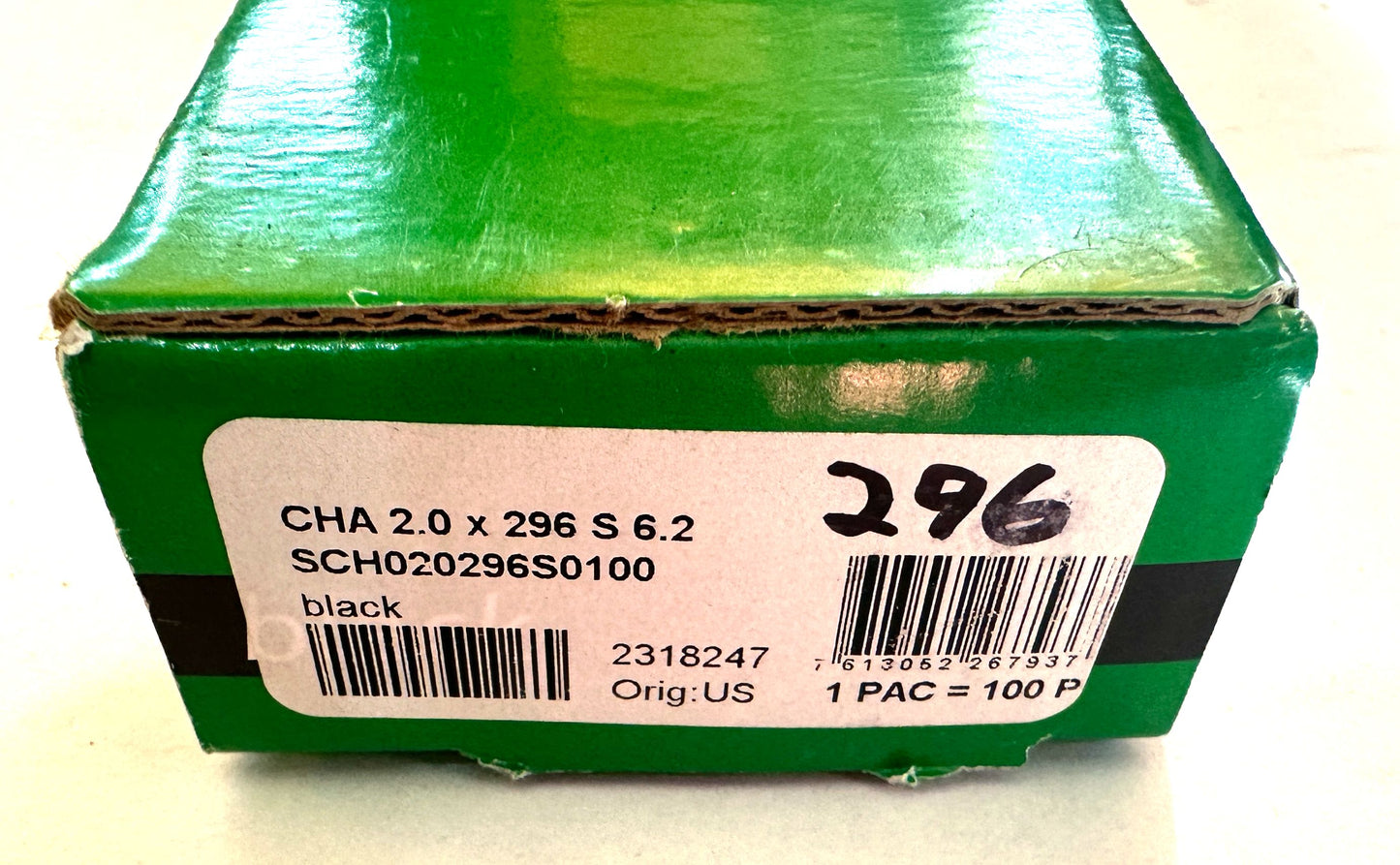 DT SWISS Champion Round Black Spokes Black J-bend 2.0 mm 296mm 20/Count