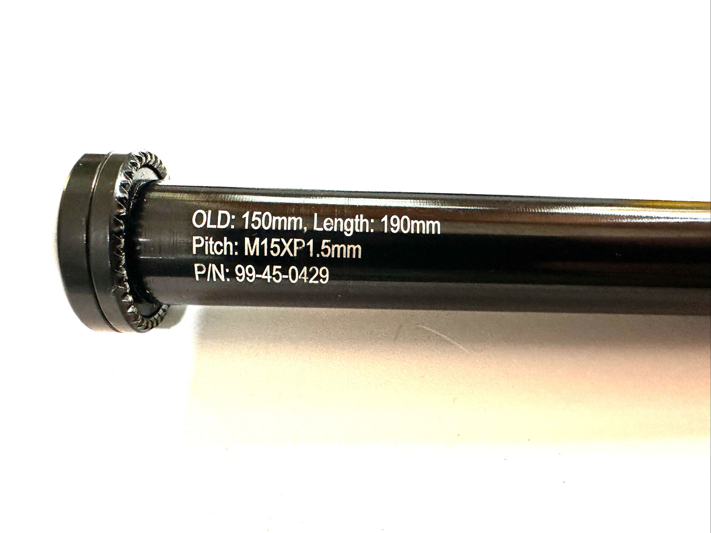 Alloy Bike Front Thru Axle OLD: 150mm Length: 190mm 15mm M15*P1.5*L17 1.5 Pitch