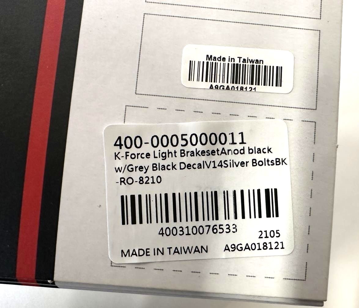 FSA K-Force Light Road Bike Dual Pivot Brakeset Brake Set Black New