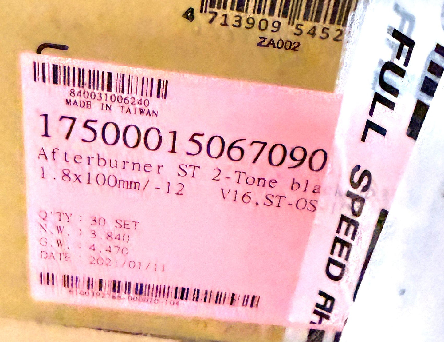 FSA Full Speed Ahead Afterburner Threadless Stem 31.8mm 100mm +/-12 Deg 1 1/8"