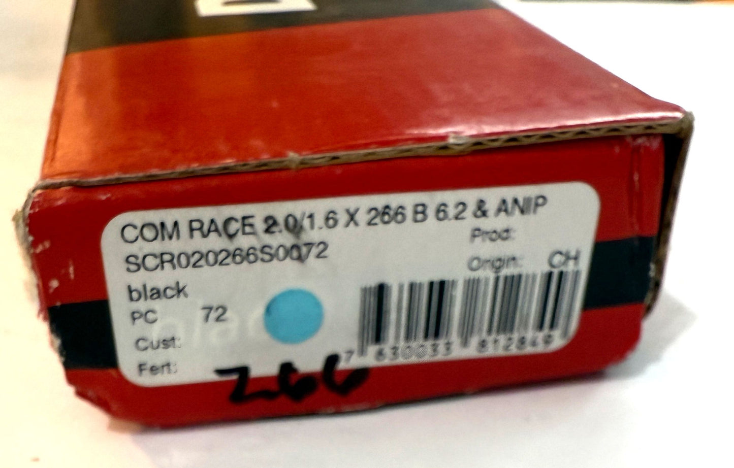 DT SWISS COMPETITION RACE Spokes Black J-bend 2.0/1.6/2.0mm DB 266mm 20/Count