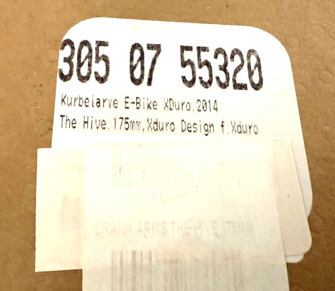 Haibike, Cranks, Xduro Crank Arm The Hive, EXALITE Bosch ISIS, 175mm Ebike