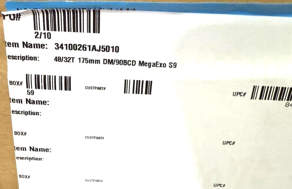 FSA Gossamer Pro Right MEGAEXO Crank Arm with 48t x 32t Chainrings 175mm 9spd