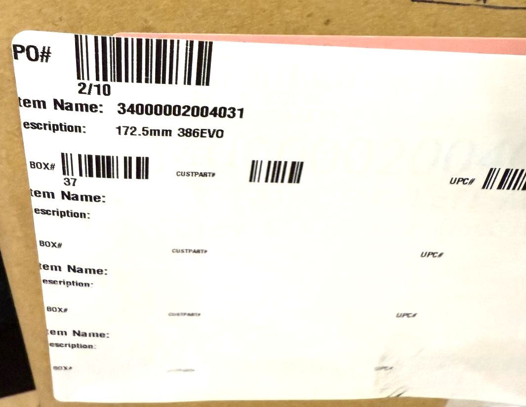 FSA SL-K Light EVO 386 Left 172.5mm Carbon Crankarm Crank Arm CK-0SC8683/86