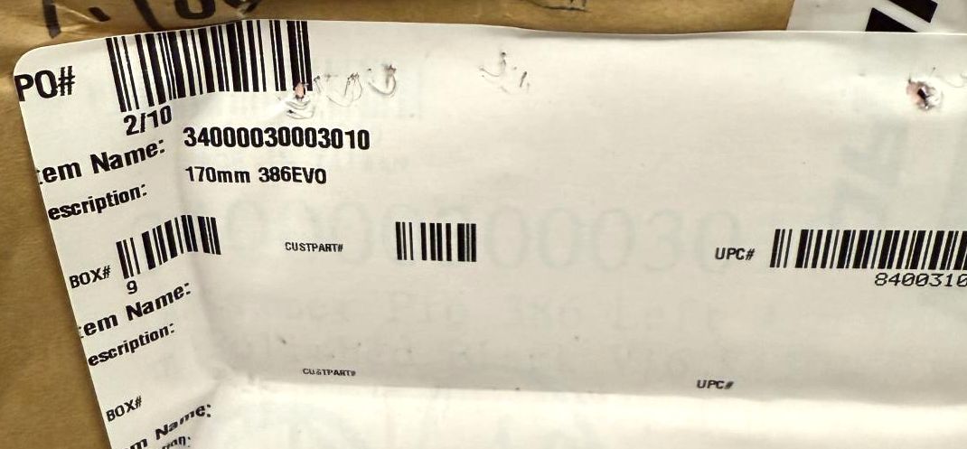 FSA Gossamer 386EVO Left 170mm Alloy Crankarm Crank Arm CK-0S6023/86 New