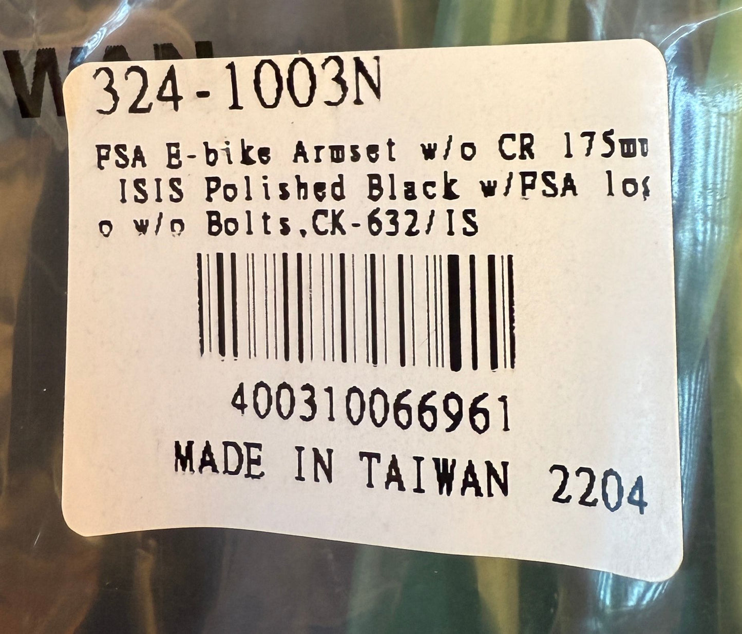 FSA Metropolis E-Bike Electric 175mm ISIS CK-632 B Alloy Crankset Arms NEW