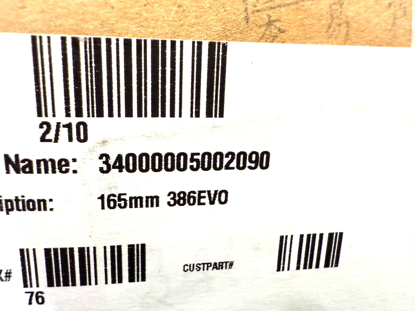 FSA Energy 386EVO Left 165mm Alloy Crankarm Crank Arm CK-0S8190/86 New