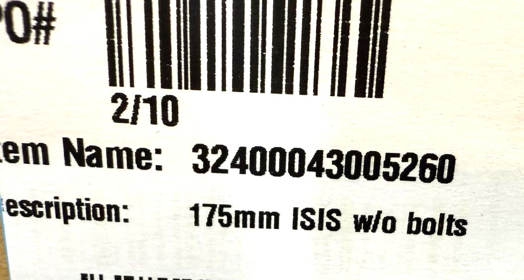 Yamaha PWX PW-X E-Bike Alloy CRANK Arms Armset ISIS 175mm CK-220/IS