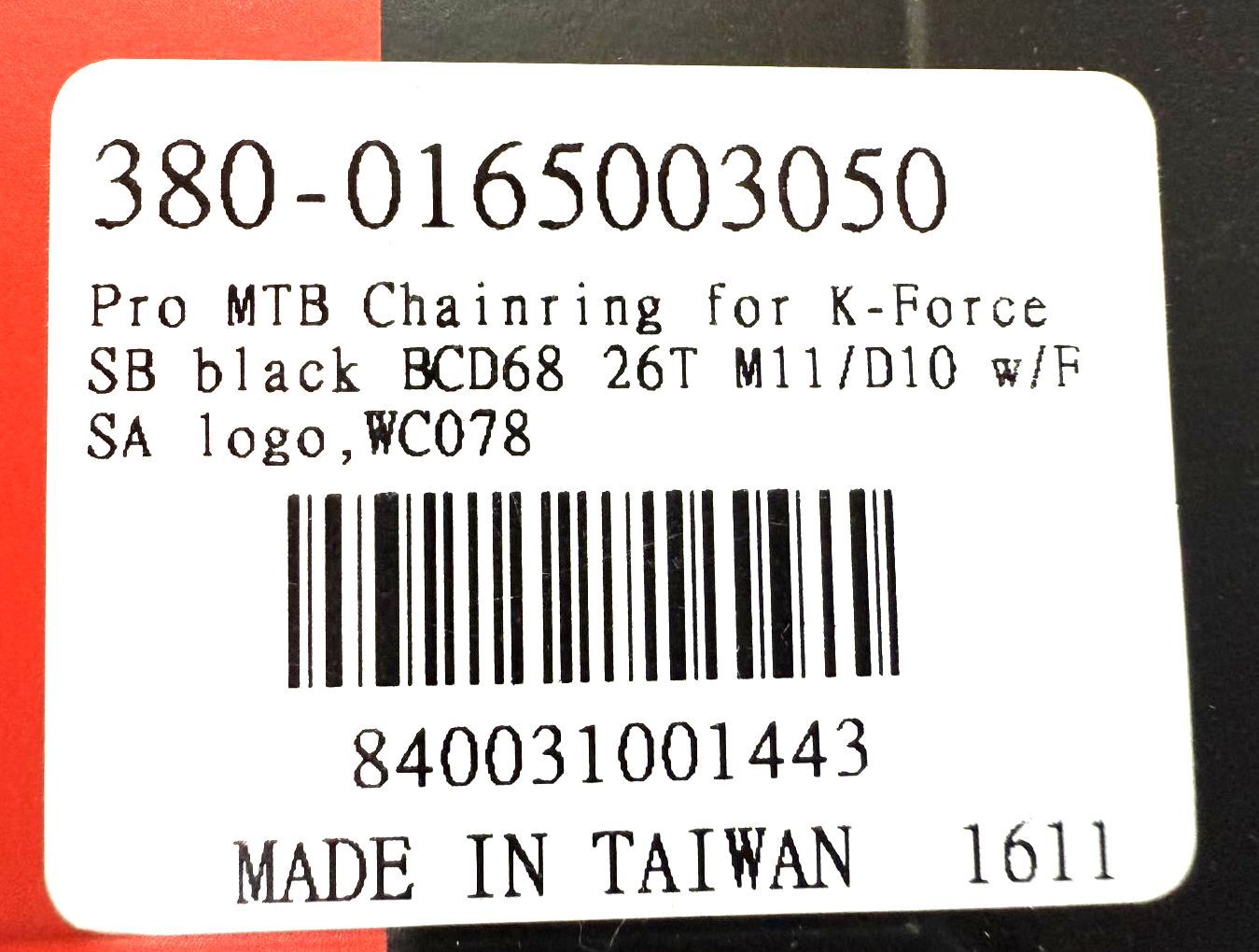 FSA K-Force MTB ABS BCD68 26tooth Steel 4 Bolt Bike Chainring WC078 10/11spd NEW