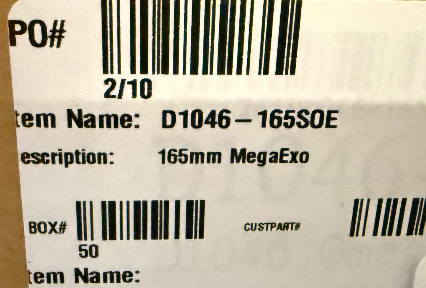 FSA Omega Left 165mm Alloy MEGA EXO Crankarm Crank Arm CK-4001 Double New
