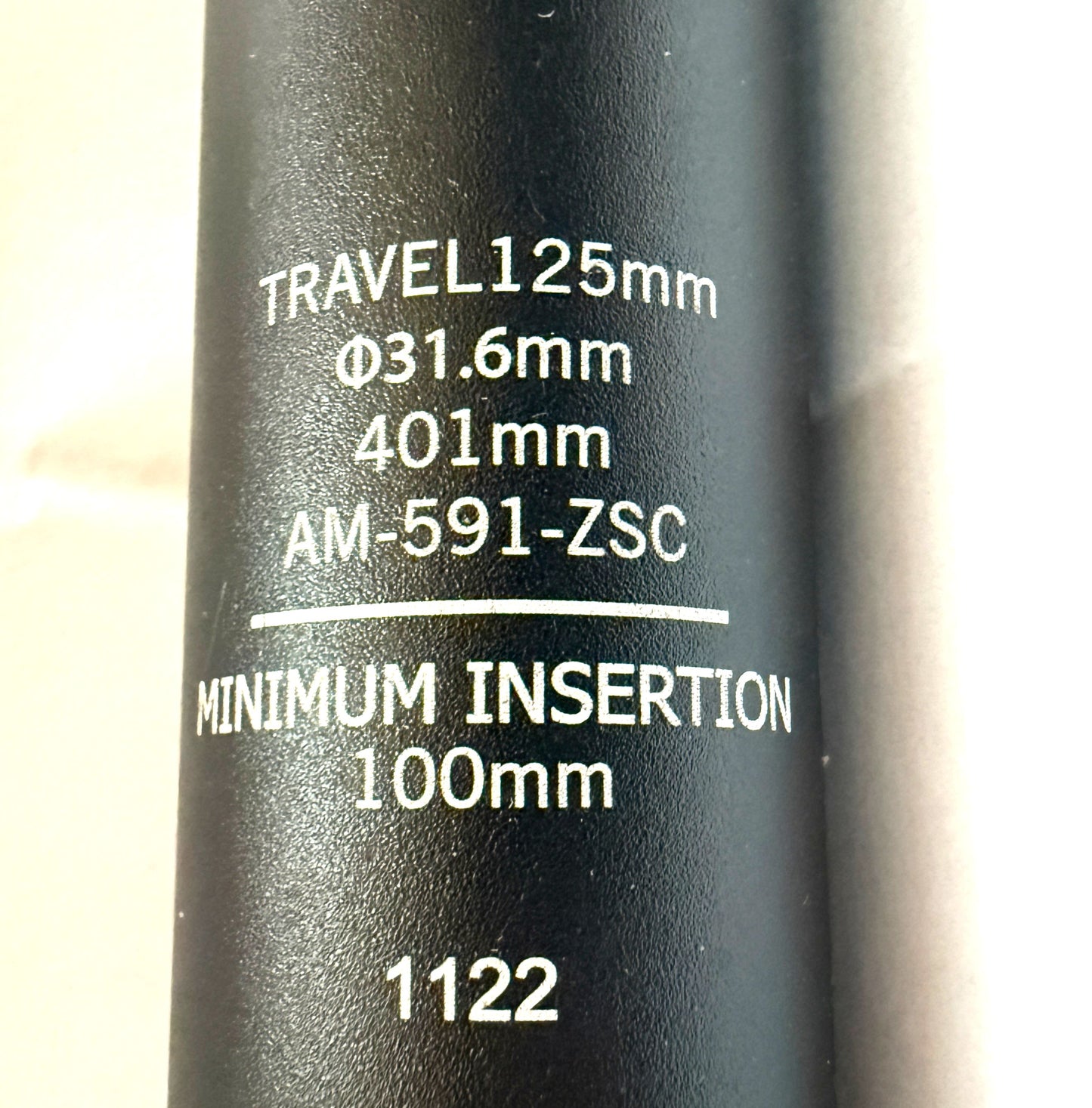FSA FLOWTRON MTB DROPPER SEATPOST 31.6mm 125mm Travel Flat Bar Remote New in Box