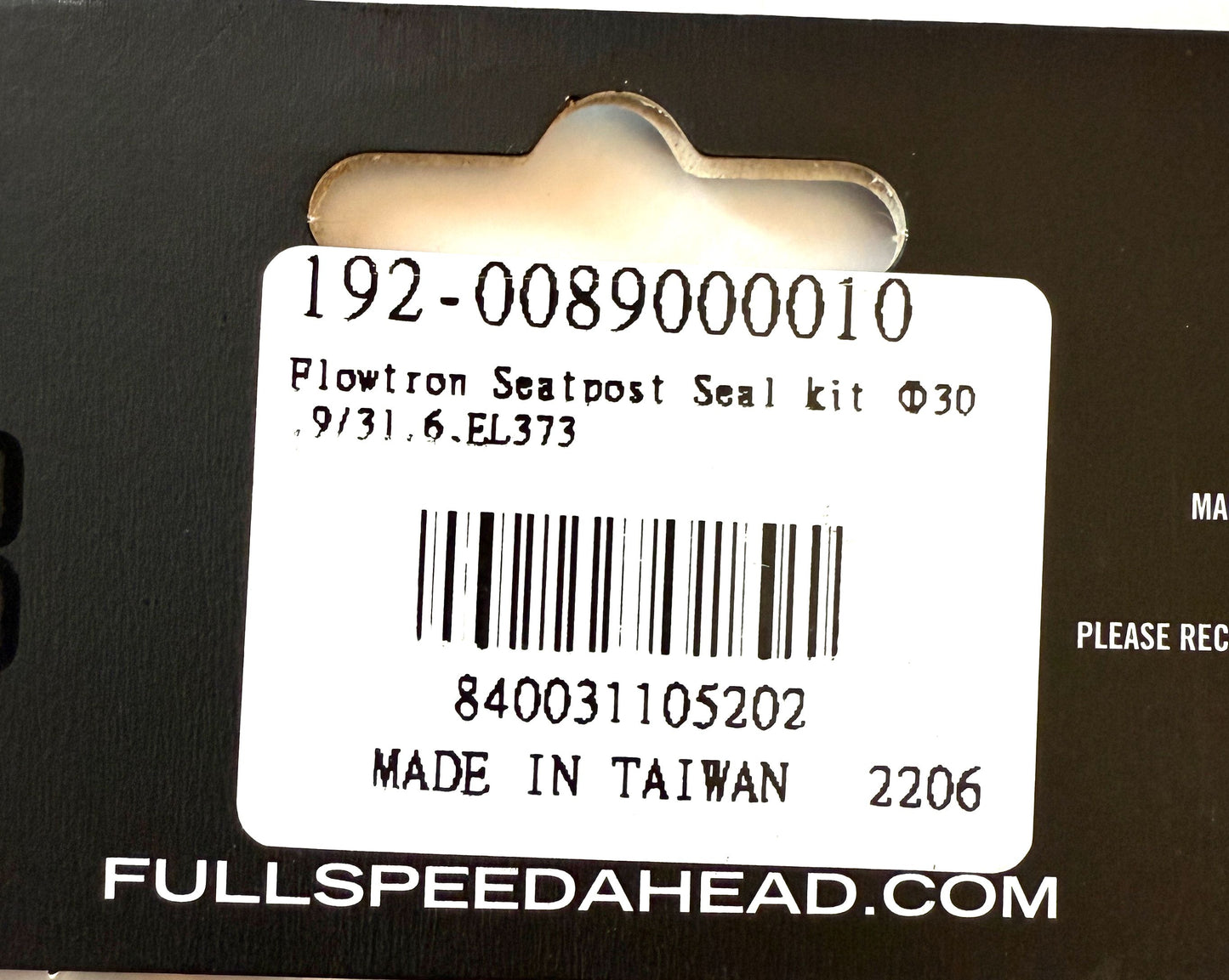 FSA Flowtron Dropper Bike Seatpost Seal Kit for 30.9 / 31.6mm Seat Post EL373