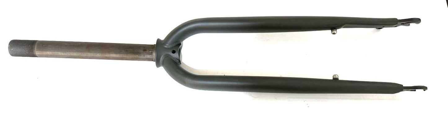 Izip Simi 1 1/8" 26" Threaded Steel Bike Fork 100mm QR Disc Axle-Crown 410mm NEW