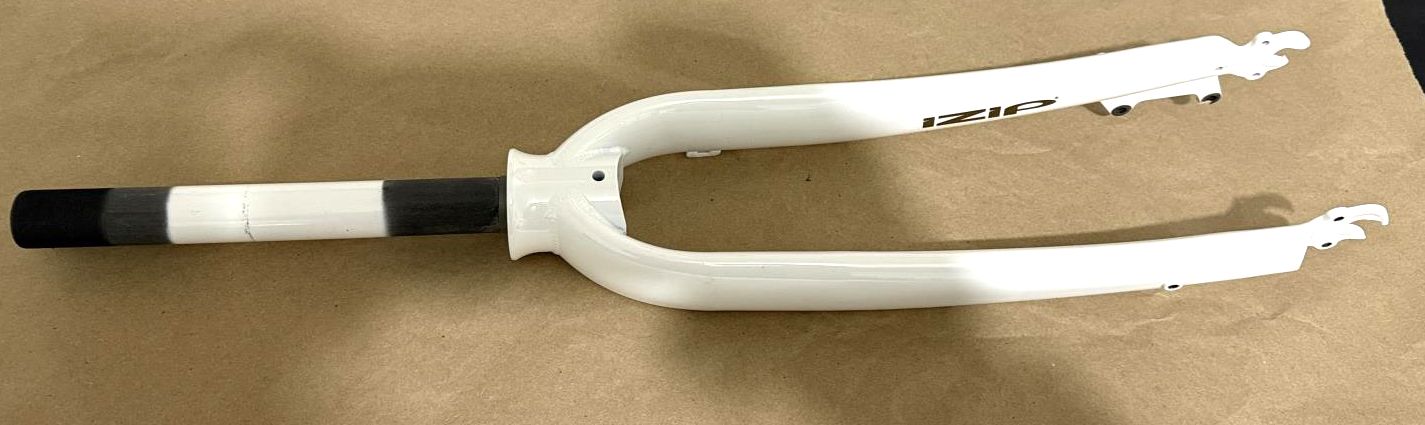 IZIP Zuma 1 1/8" 26" Threaded Steel Bike Fork 100mm QR Disc Axle-Crown 415mm