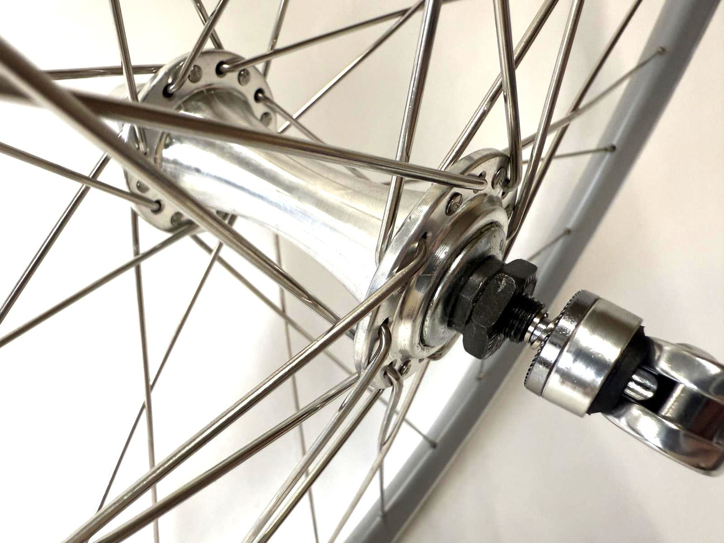 Single Speed Grey QR Alloy Front Wheel 700c 32 Spoke Quick Release