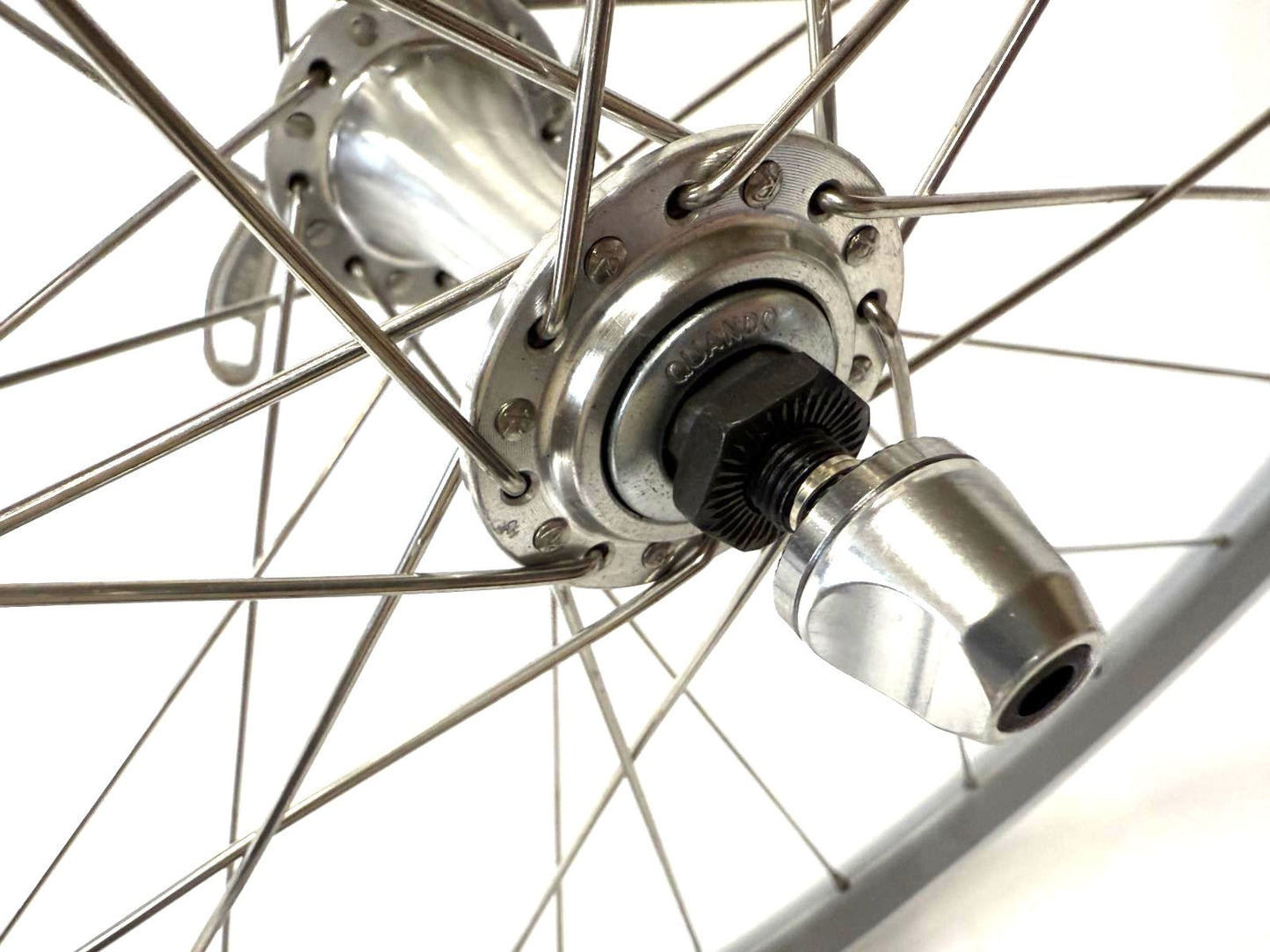 Single Speed Grey QR Alloy Front Wheel 700c 32 Spoke Quick Release
