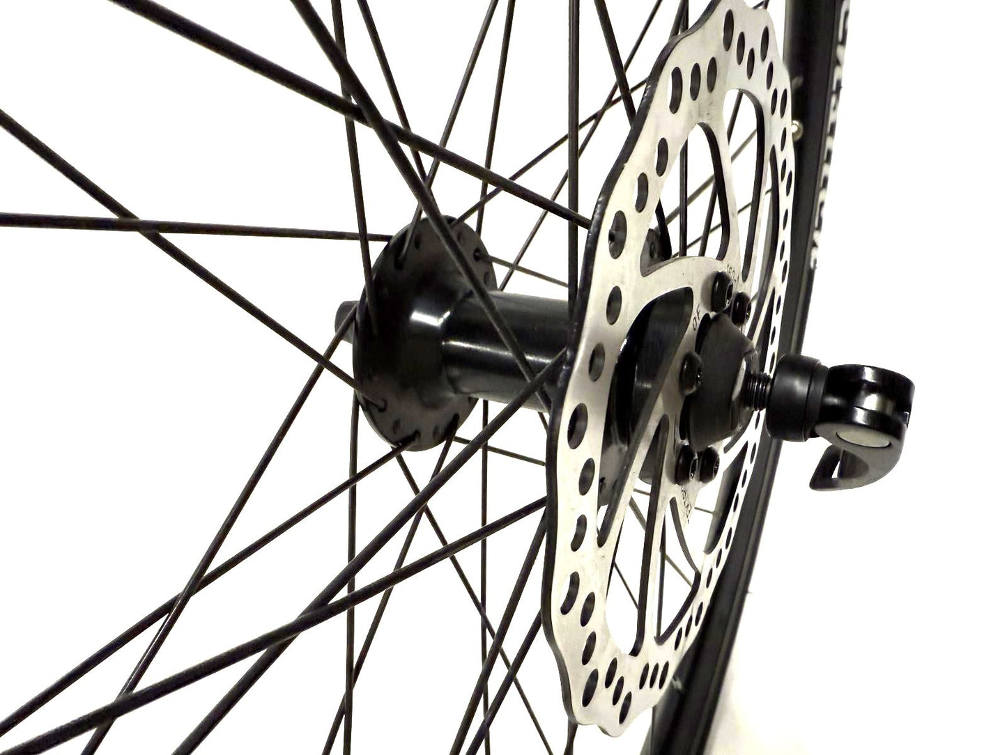 Front QR Alloy Disc Aero Wheel 700c 36 Spoke + Thick Slick WTB Tire and Rotor