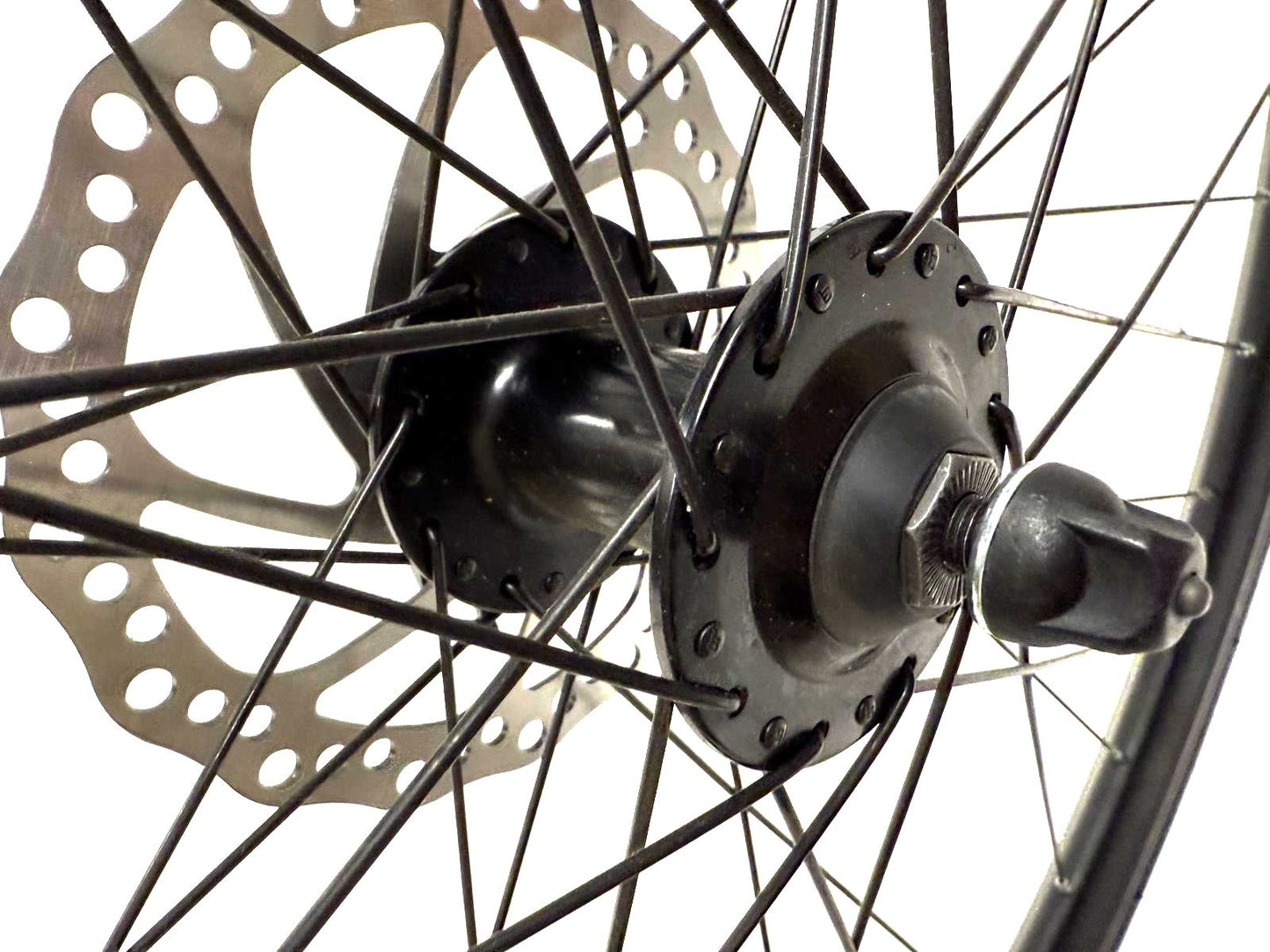Front QR Alloy Disc Aero Wheel 700c 36 Spoke + Thick Slick WTB Tire and Rotor
