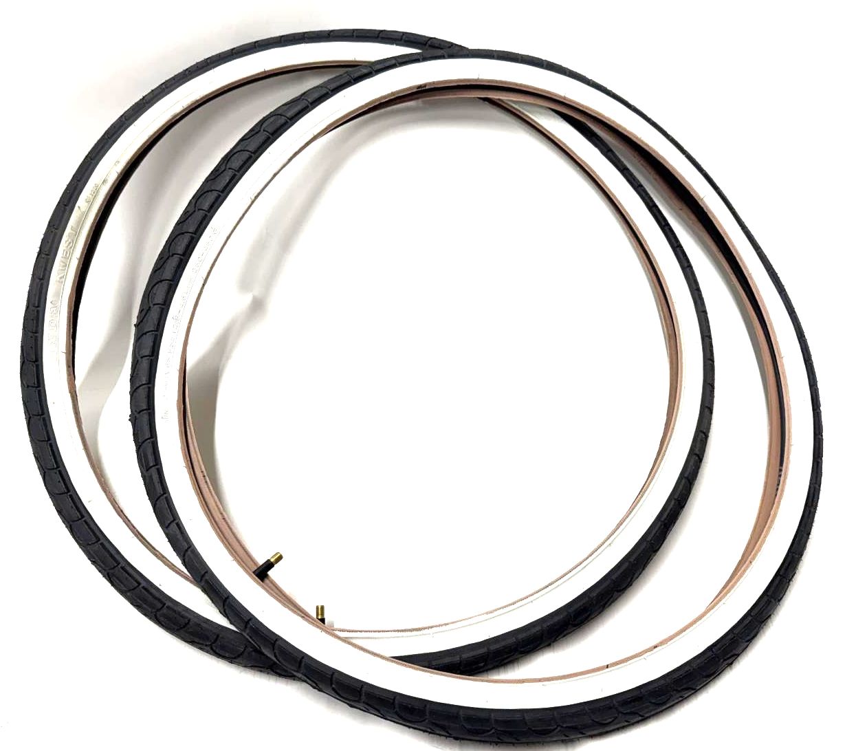 Pair (Lot of 2) Kenda Kwest White Wall K193 Wire Bead 26x1.50" Tires + Tubes